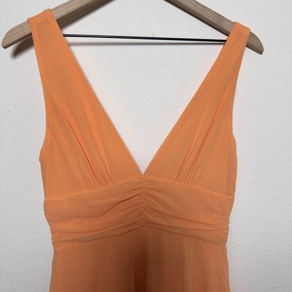 NEW Lulus Women‎ Midi Dress XS Orange Tiered Babydoll Party Day Event Wedding - Picture 5 of 13